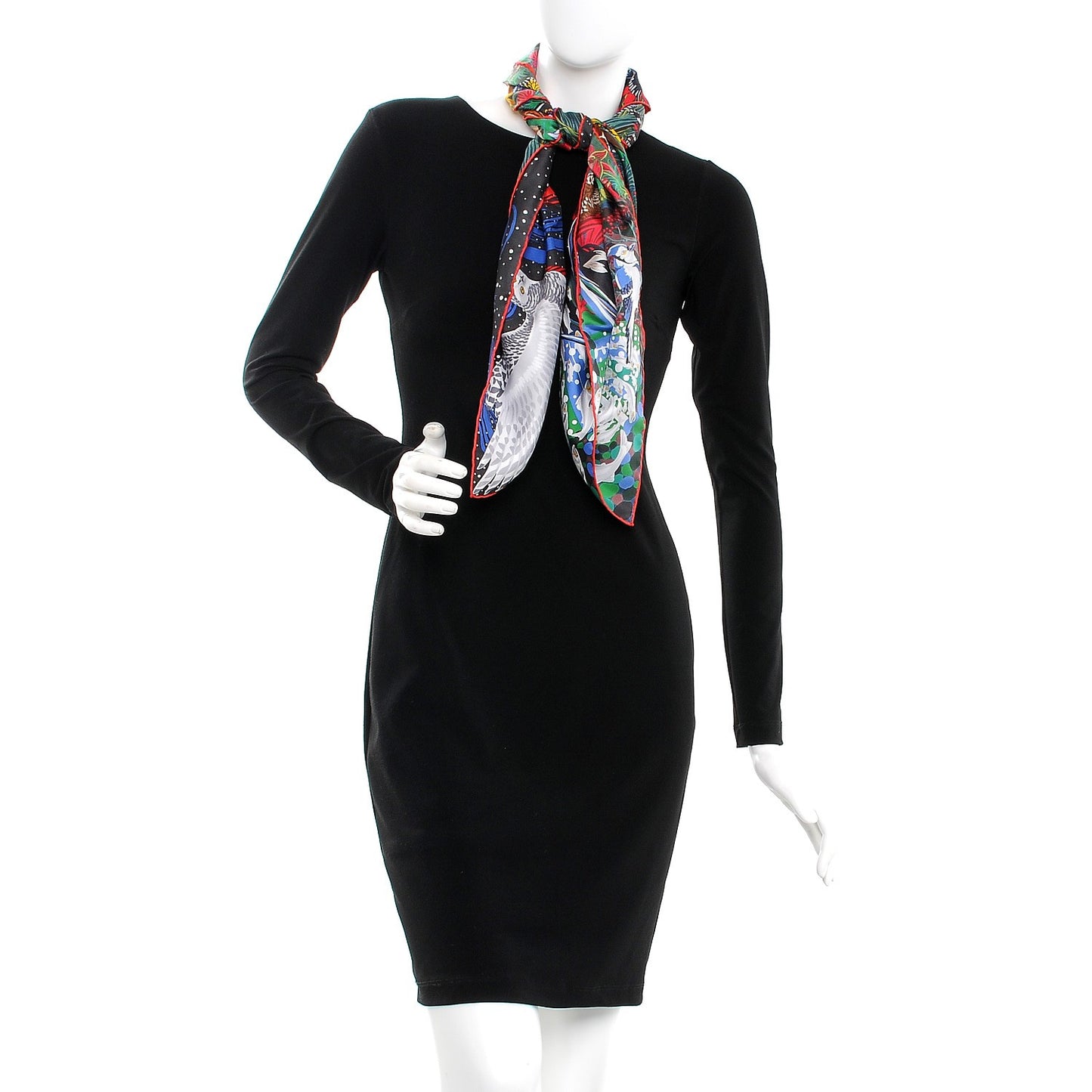 Silk Into the Canadian Wild Scarf 90 Vert Rouge Brun