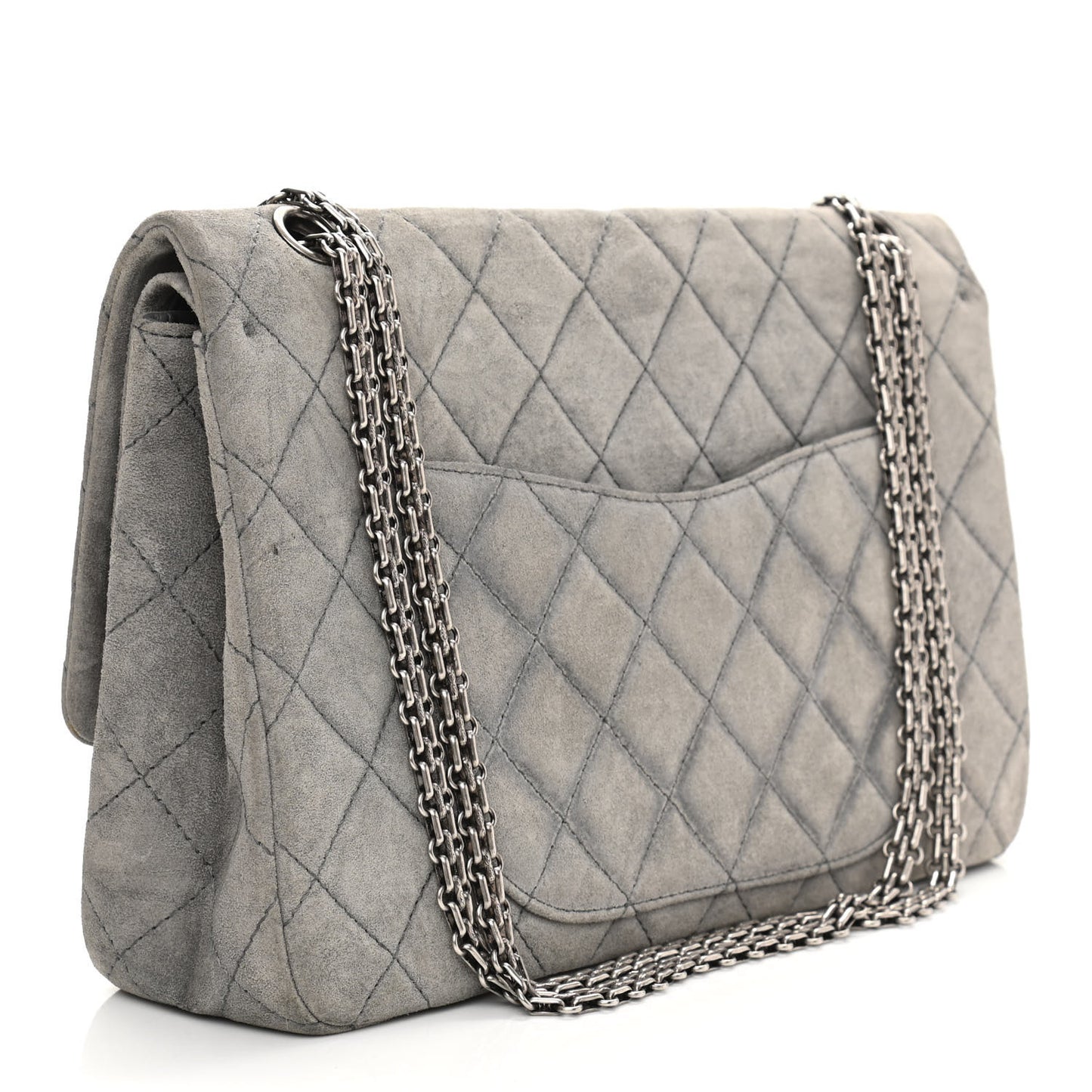 Suede Calfskin 2.55 Reissue 227 Flap Grey