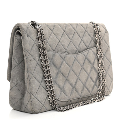 Chanel Suede Calfskin 2.55 Reissue 227 Flap Grey 3 of 13