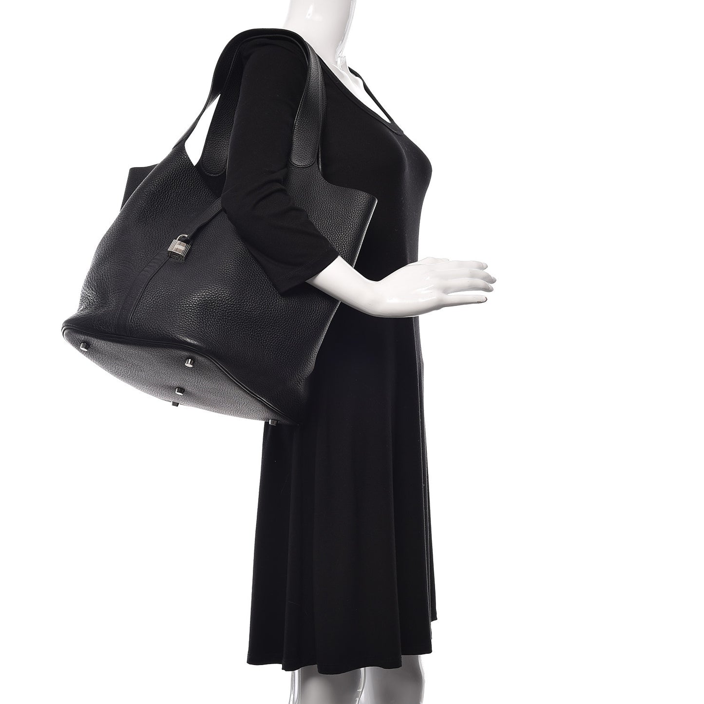 Taurillon Clemence Picotin Lock TGM Black