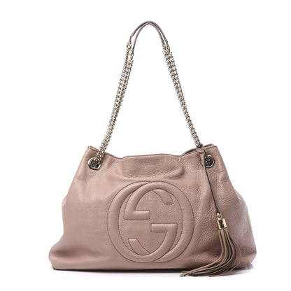 Gucci Cellarius Calfskin Medium Soho Chain Shoulder Bag Dark Cipria 1 of 20