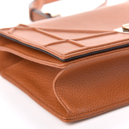 Christian Dior Grained Calfskin Medium Diorama Flap Bag Brown 5 of 10