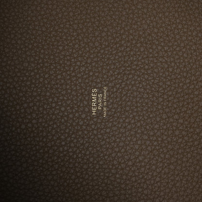 Hermes Taurillon Clemence Picotin Lock 22 MM Etoupe 6 of 13