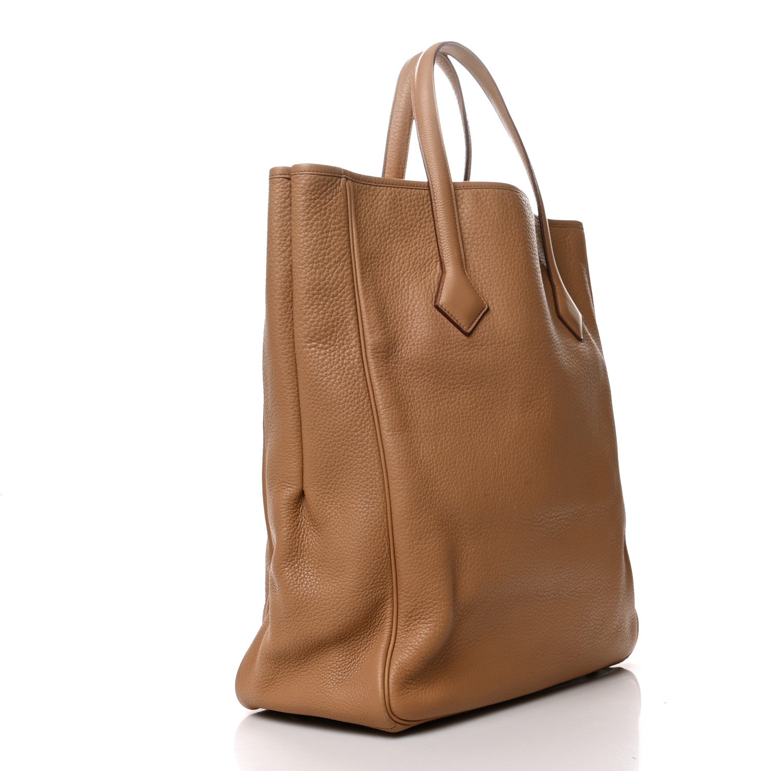 Hermes Taurillon Clemence Victoria II Cabas 35 Tabac Camel 3 of 13