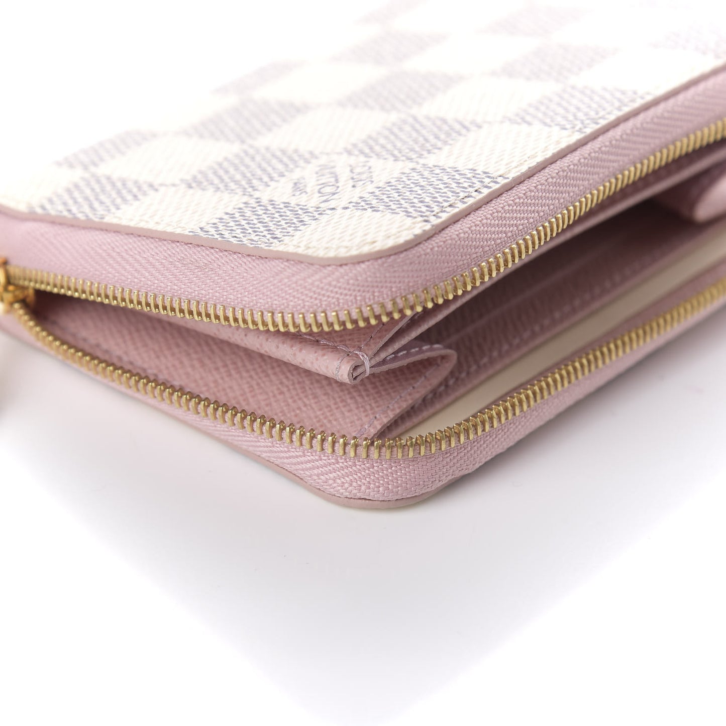 Damier Azur Zippy Coin Purse Rose Ballerine