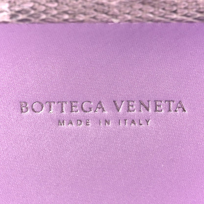 Bottega Veneta Satin Intreccio Impero Ayers Knot Clutch Lilac 6 of 9