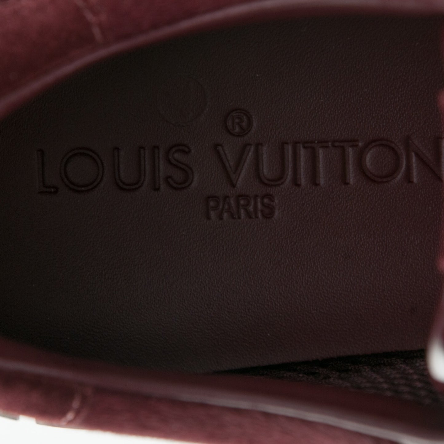 Calf Hair Suede Python Run Away Sneakers 37.5 Bordeaux