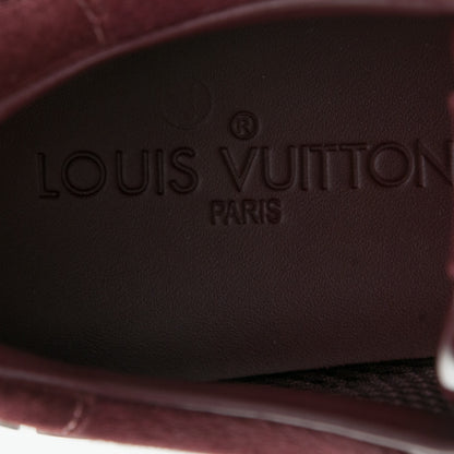Louis Vuitton Calf Hair Suede Python Run Away Sneakers 37.5 Bordeaux 7 of 7