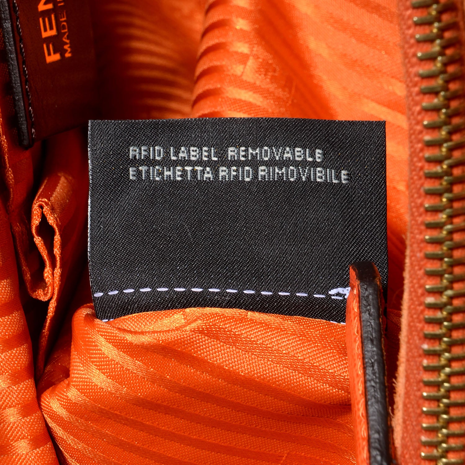 Fendi Vitello Elite Regular 2Jours Tote Arancio 8 of 12