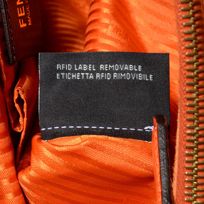 Fendi Vitello Elite Regular 2Jours Tote Arancio 8 of 12