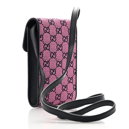 Gucci Monogram Multicolor Textured Calfskin Mini Retro Interlocking G Crossbody Bag Pink 3 of 11