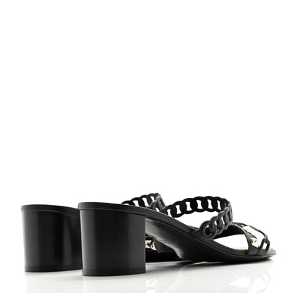 Hermes Nappa Ajaccio Sandals 39.5 Black 4 of 10