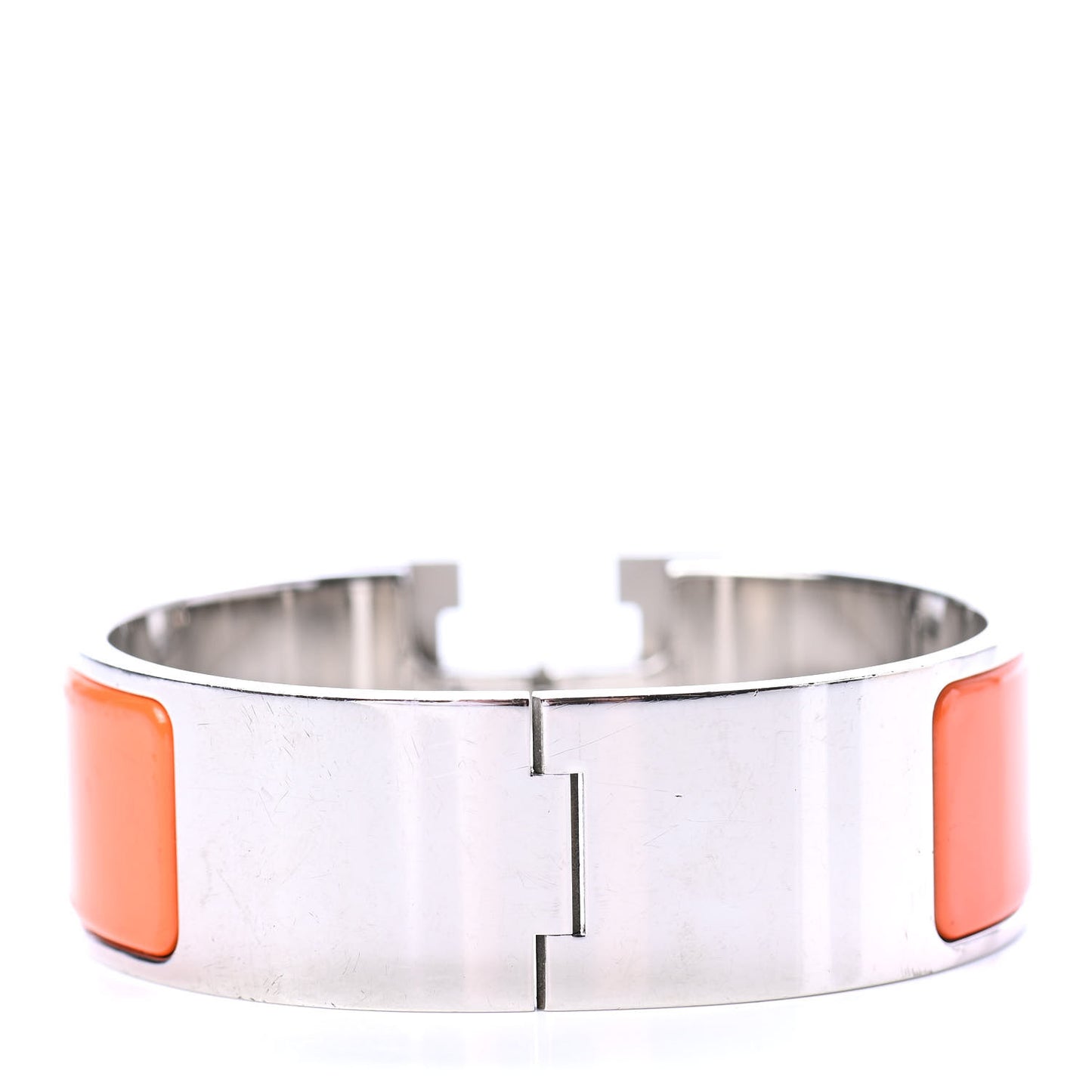 Enamel Wide Clic Clac H Bracelet PM Orange