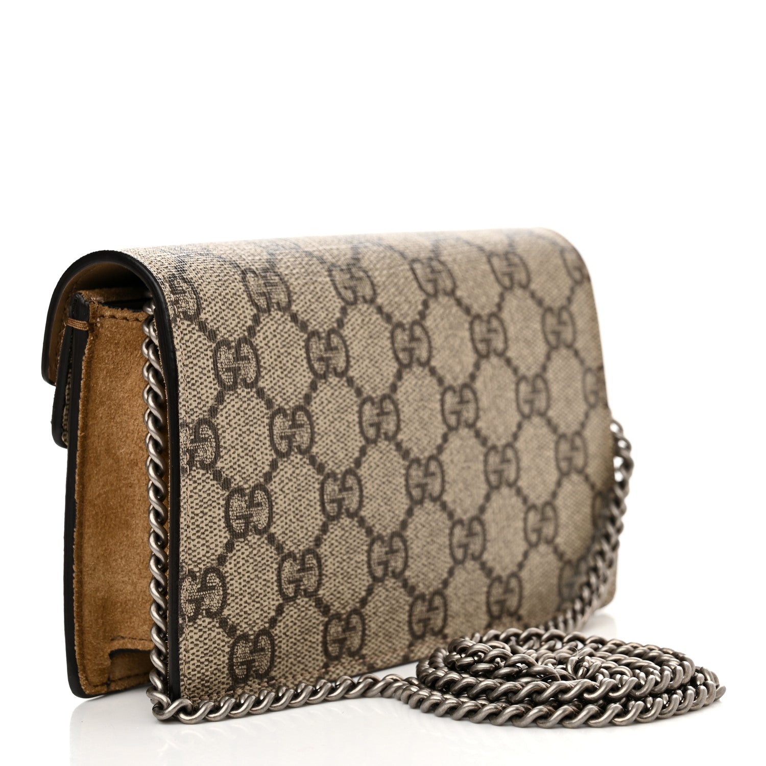 Gucci GG Supreme Monogram Super Mini Dionysus Shoulder Bag Taupe 3 of 9