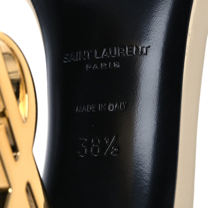 Saint Laurent Calfskin 110 Opyum Sandals 38.5 Real Beige 8 of 11