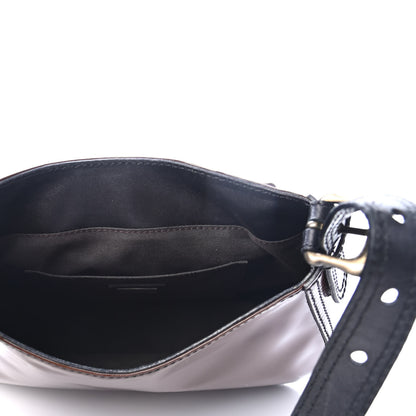 Fendi Patent Mini B Bag Tan Black 4 of 4