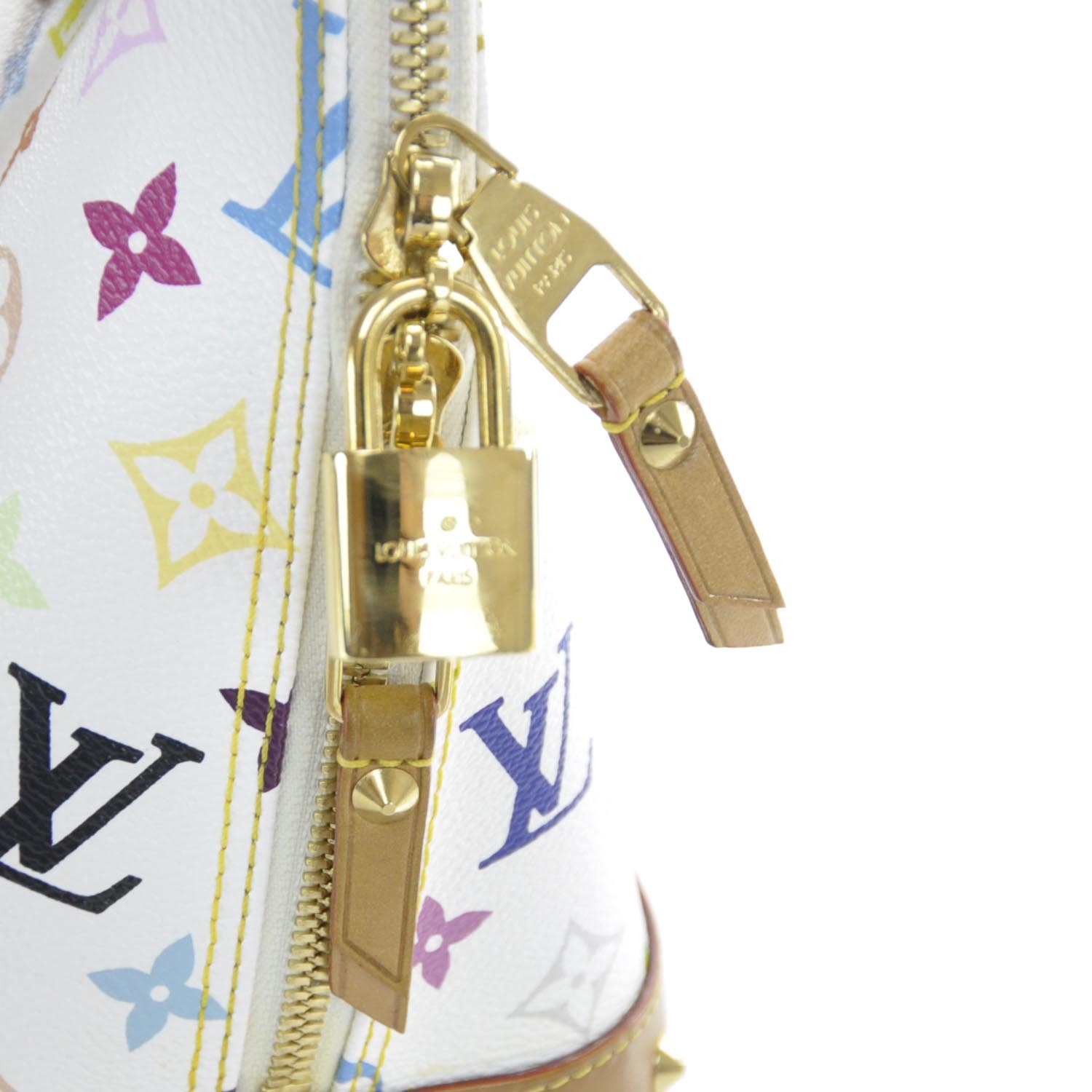 Louis Vuitton Monogram Multicolor Alma PM White 7 of 10