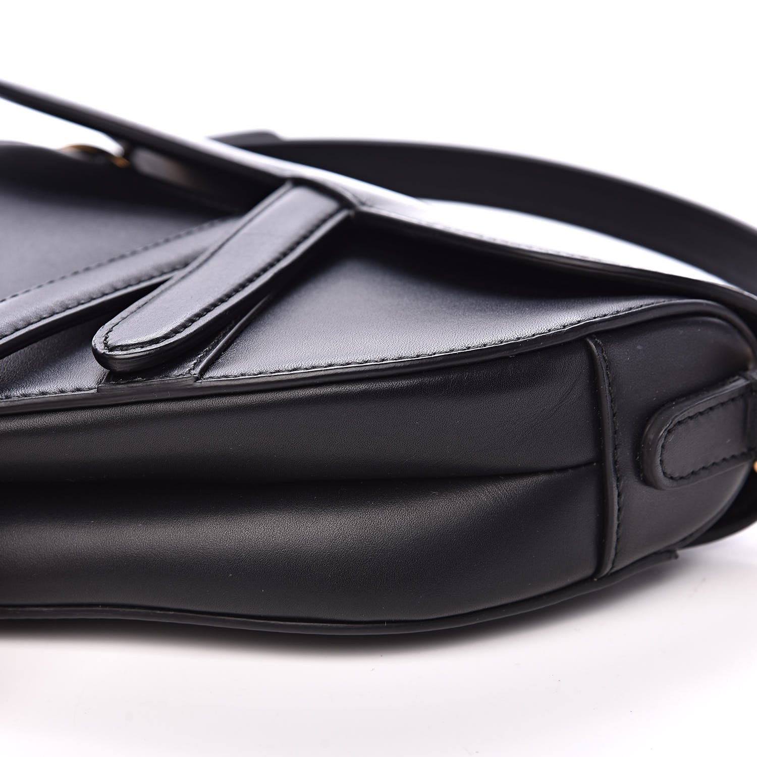 Christian Dior Calfskin Mini Saddle Bag Black 9 of 10