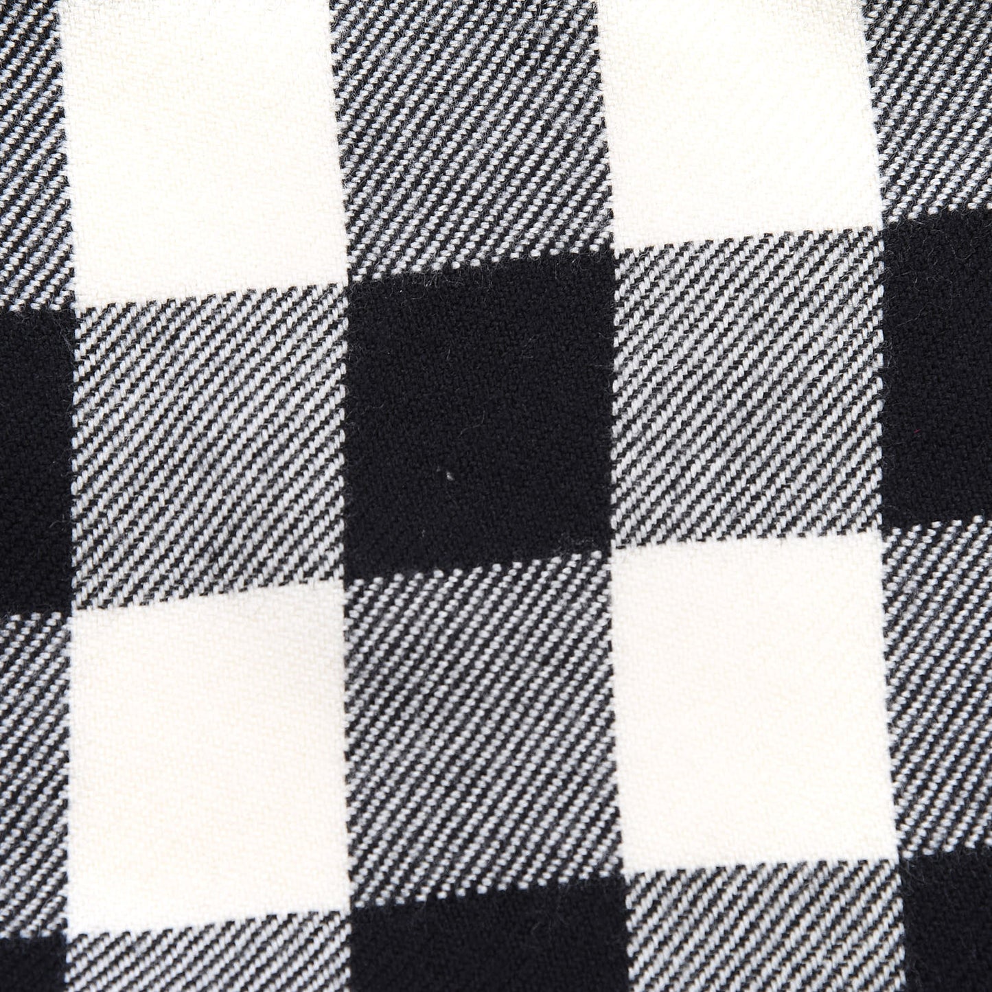 Merino Wool House Check Collette Cape Scarf Black