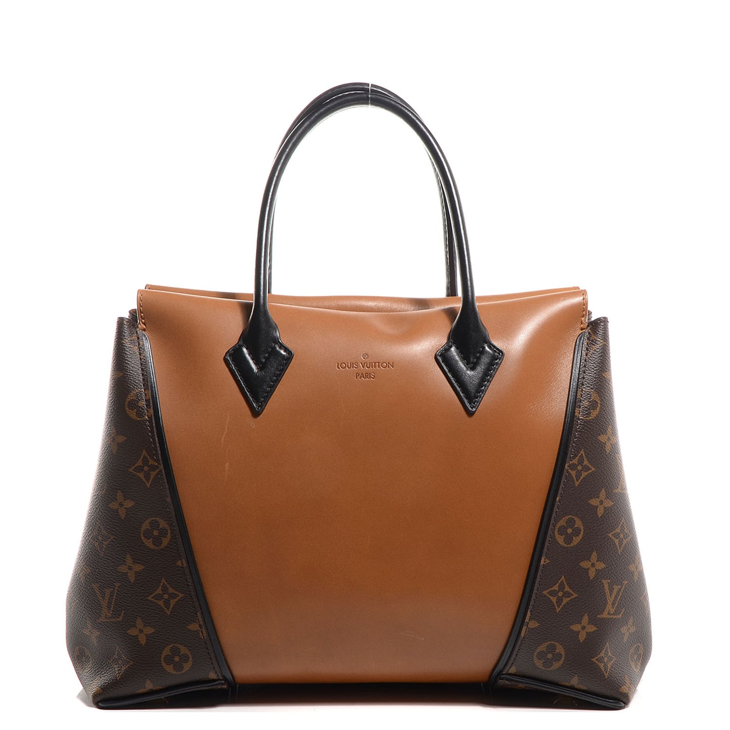 Monogram Cuir Orfevre Tote W PM Noisette