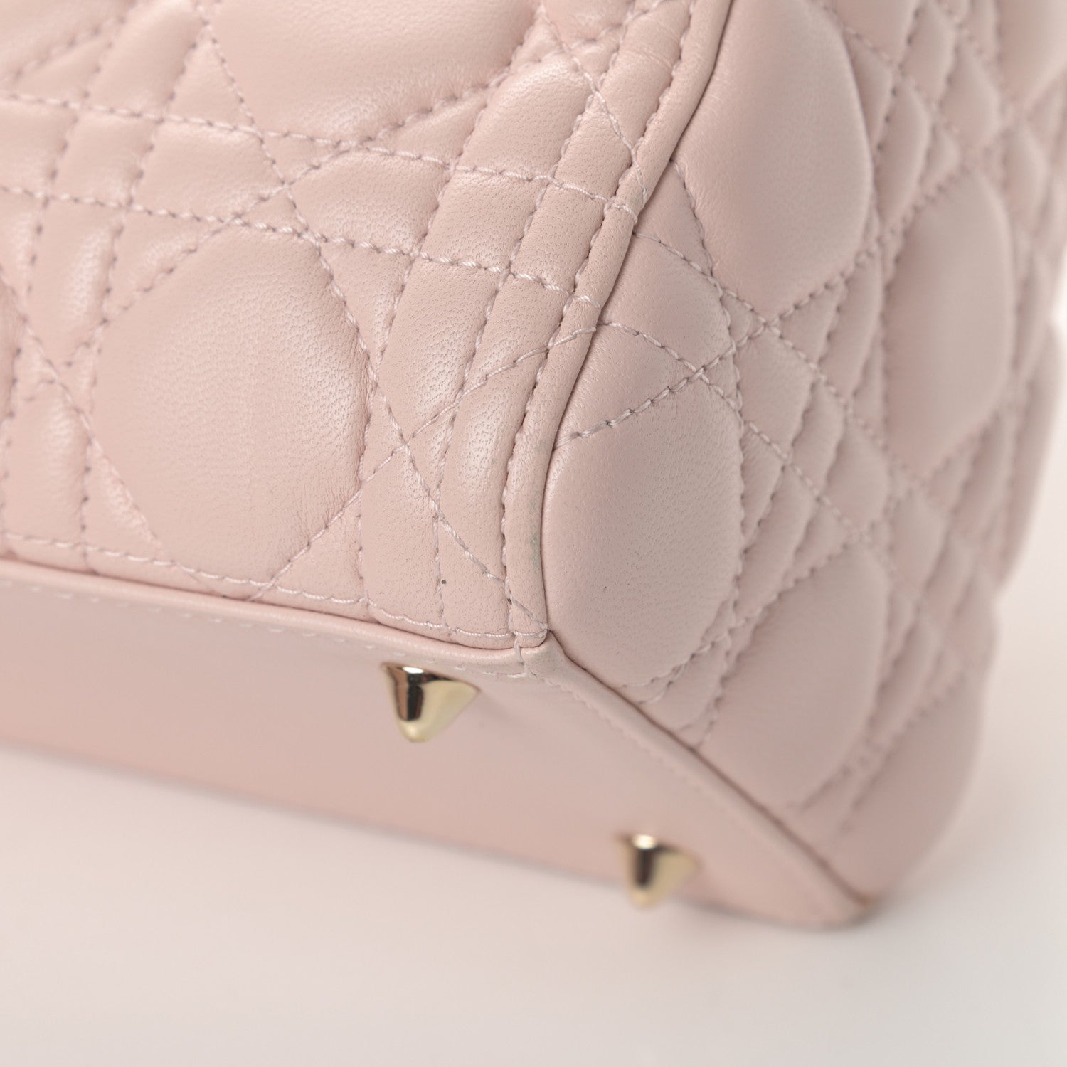 Christian Dior Lambskin Cannage Medium Lady Dior Light Pink 10 of 14