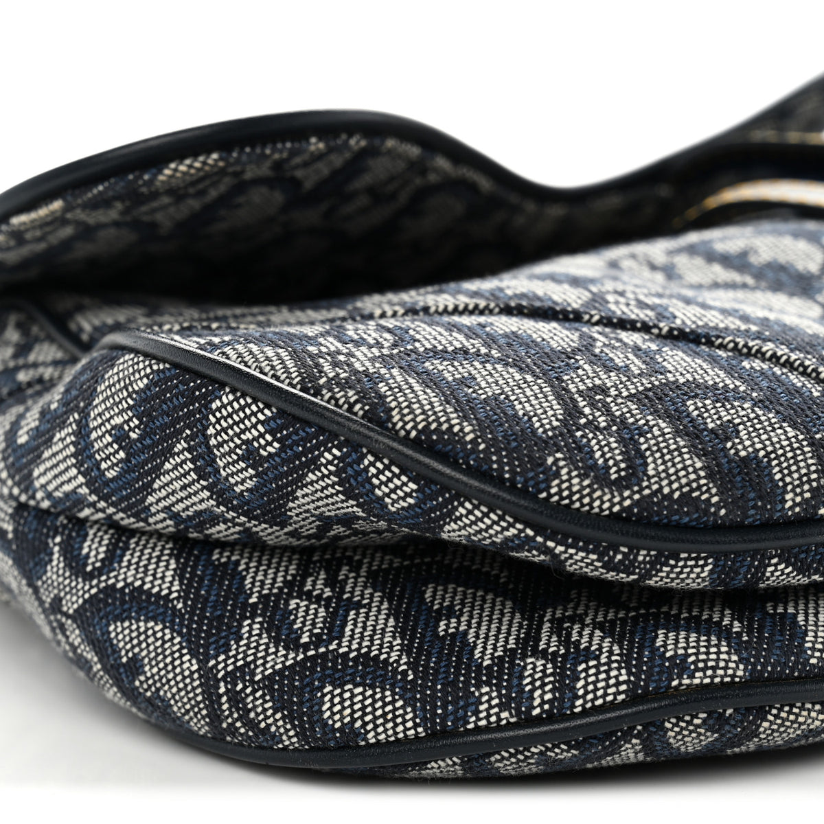 Christian Dior Monogram Saddle Bag Blue 8 of 9