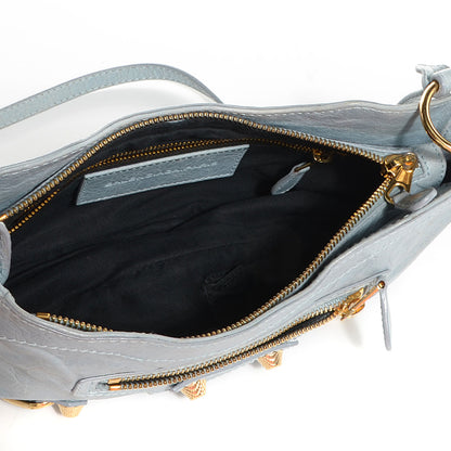 Balenciaga Agneau Giant 12 Gold Hardware Hip Bleu Acier 6 of 11