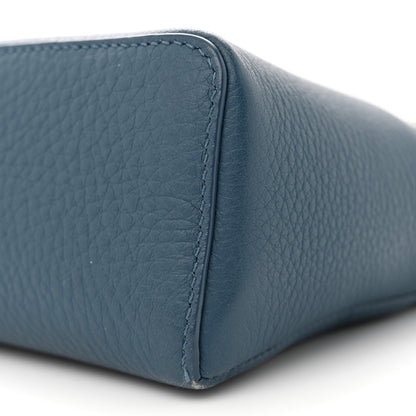 Loro Piana Grained Calfskin L19 Extra Pocket Pouch Cloud Sky 9 of 15