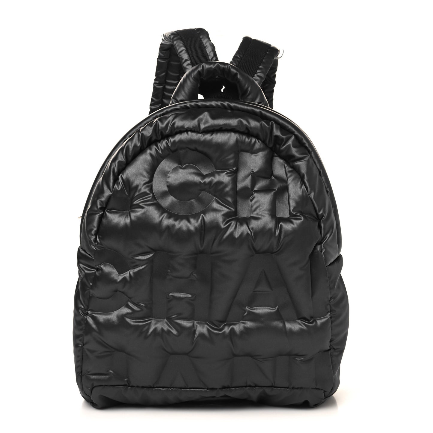 Nylon Embossed Small Doudoune Backpack Black