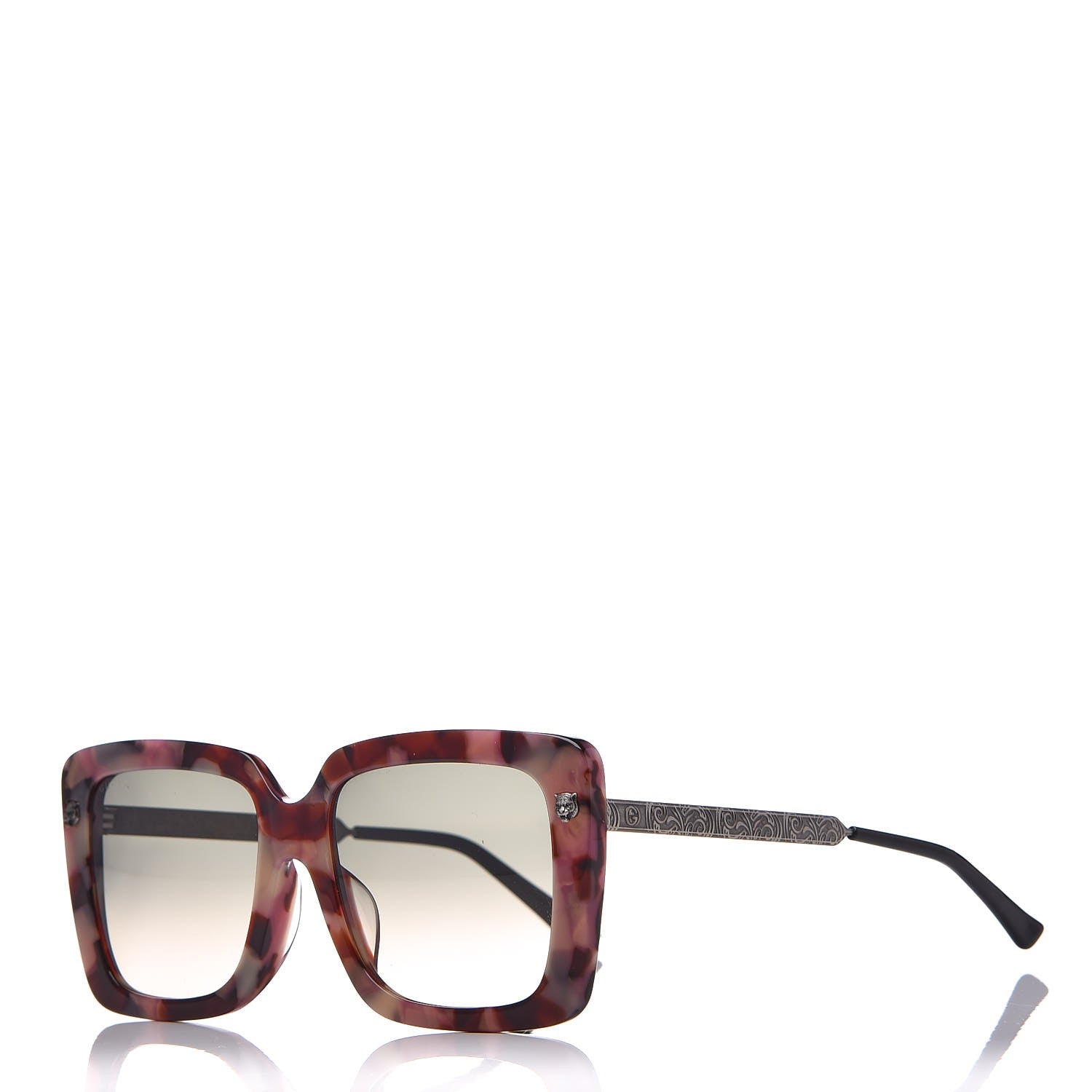 Gucci Squared Frame Sunglasses GG0216SA Pink Havana 1 of 7