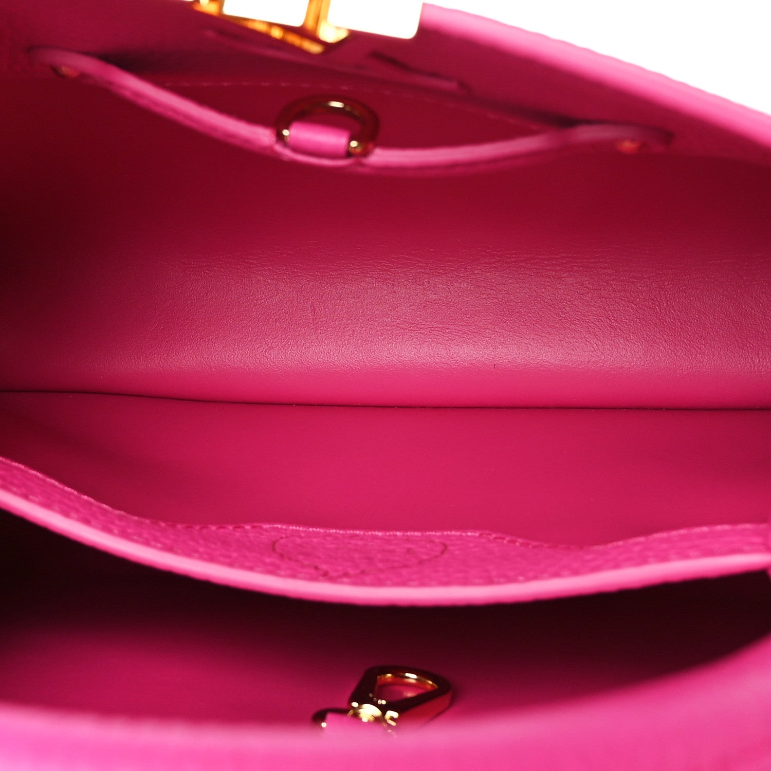 Louis Vuitton LV X YK Taurillon Infinity Net Capucines BB Fuchsia 5 of 8