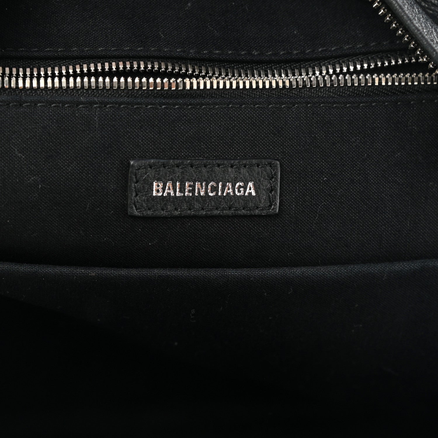 Balenciaga Smooth Calfskin Logo Small Everyday Backpack Black White 6 of 10