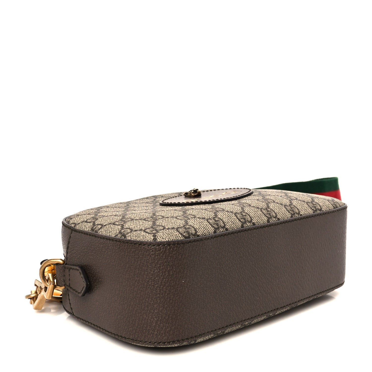 Gucci GG Supreme Monogram Web Neo Vintage Shoulder Bag Beige New Acero Crop 4 of 11
