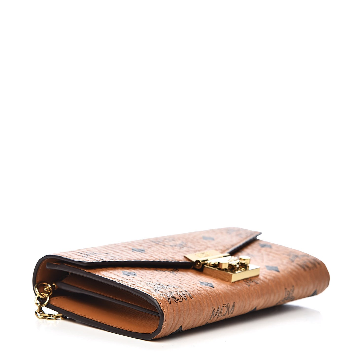 Visetos Large Patricia Wallet On Chain Cognac
