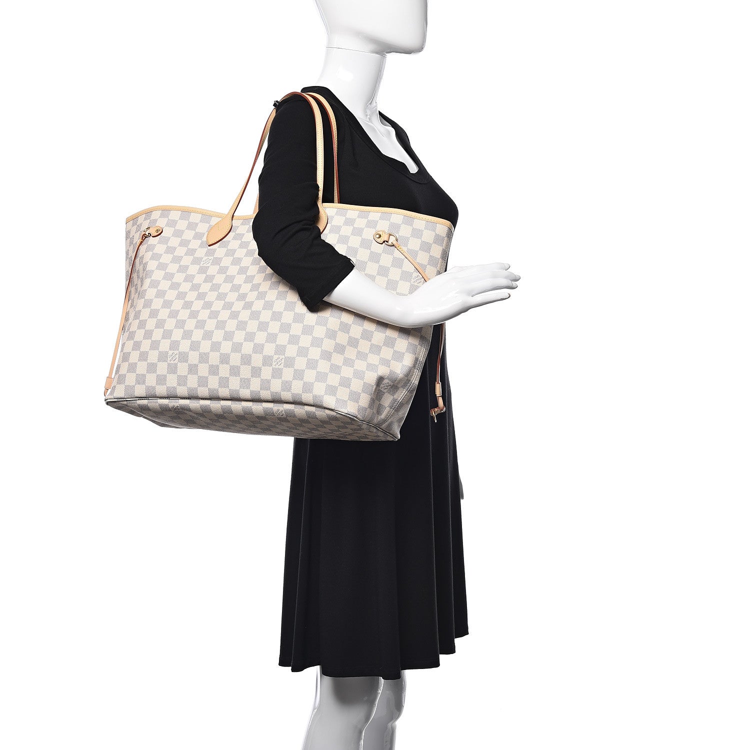 Louis Vuitton Damier Azur Neo Neverfull GM Rose Ballerine 2 of 10