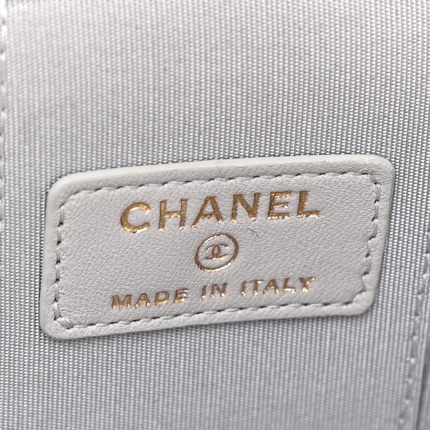 Chanel Lambskin Quilted Top Handle Mini Vanity Case With Chain Grey 6 of 12