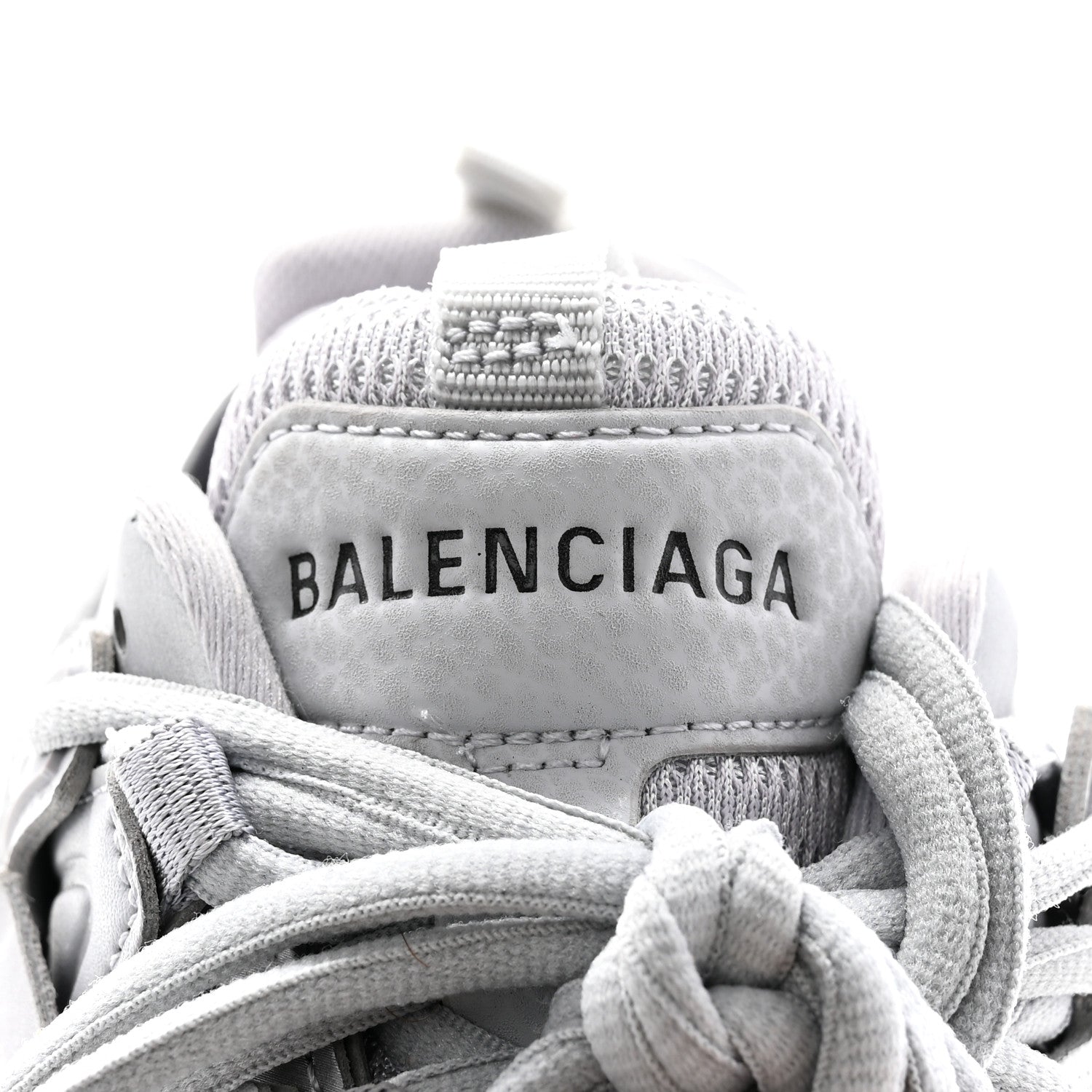 Balenciaga Rubber Mesh Fabric Monocolor Recycled Sole Womens Track Sneakers 35 Medium Grey 8 of 13