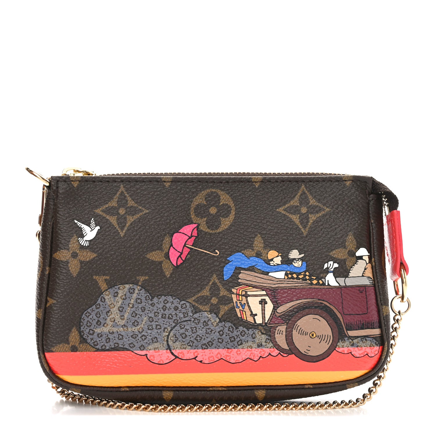 Louis Vuitton Monogram 2015 Christmas Animation Mini Pochette Accessories 1 of 10