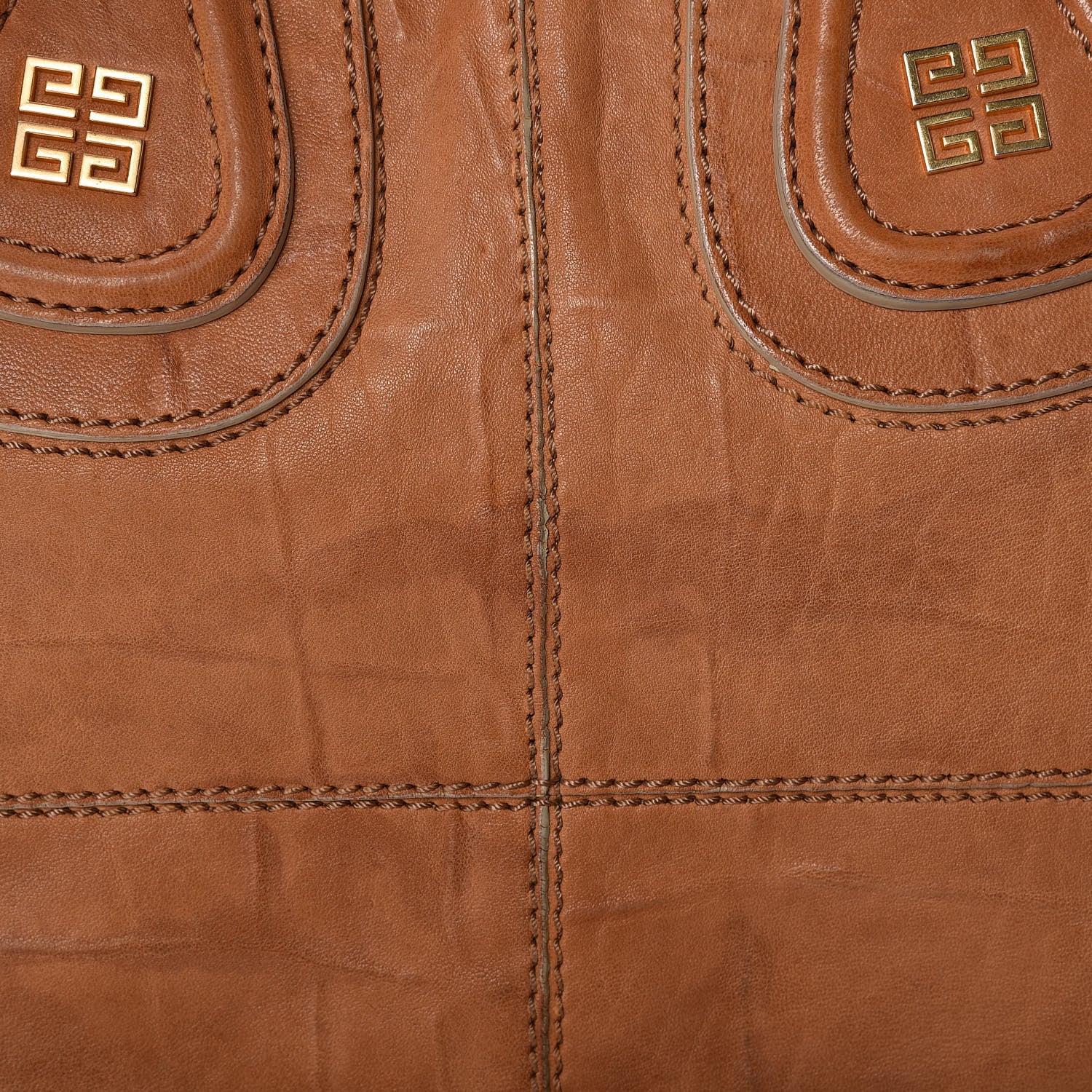 Givenchy Wrinkled Lambskin Medium Nightingale Tan 16 of 18