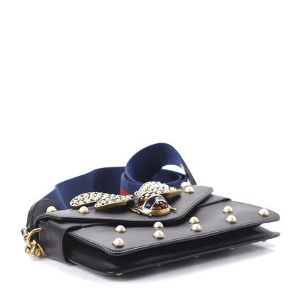 Gucci Nappa Pearl Studded Mini Queen Margaret Broadway Shoulder Bag Black 5 of 10