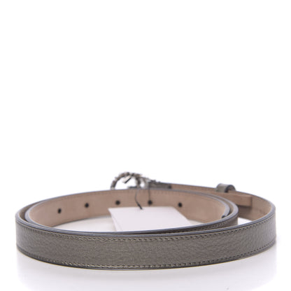 Gucci Metallic Calfskin Crystal Interlocking G Belt 95 38 Sasso 2 of 5