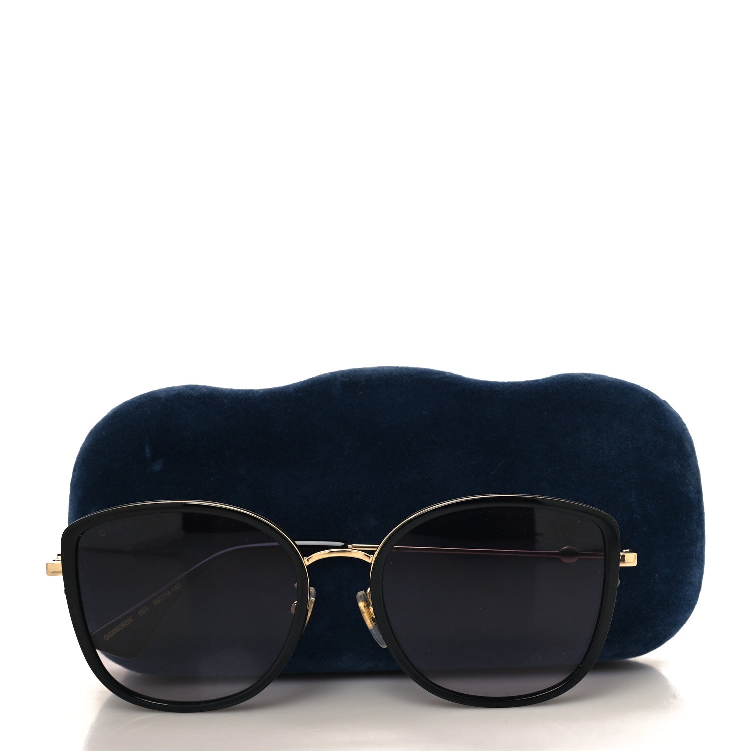 Gucci Cat Eye Sunglasses GG0606SK Black 7 of 7