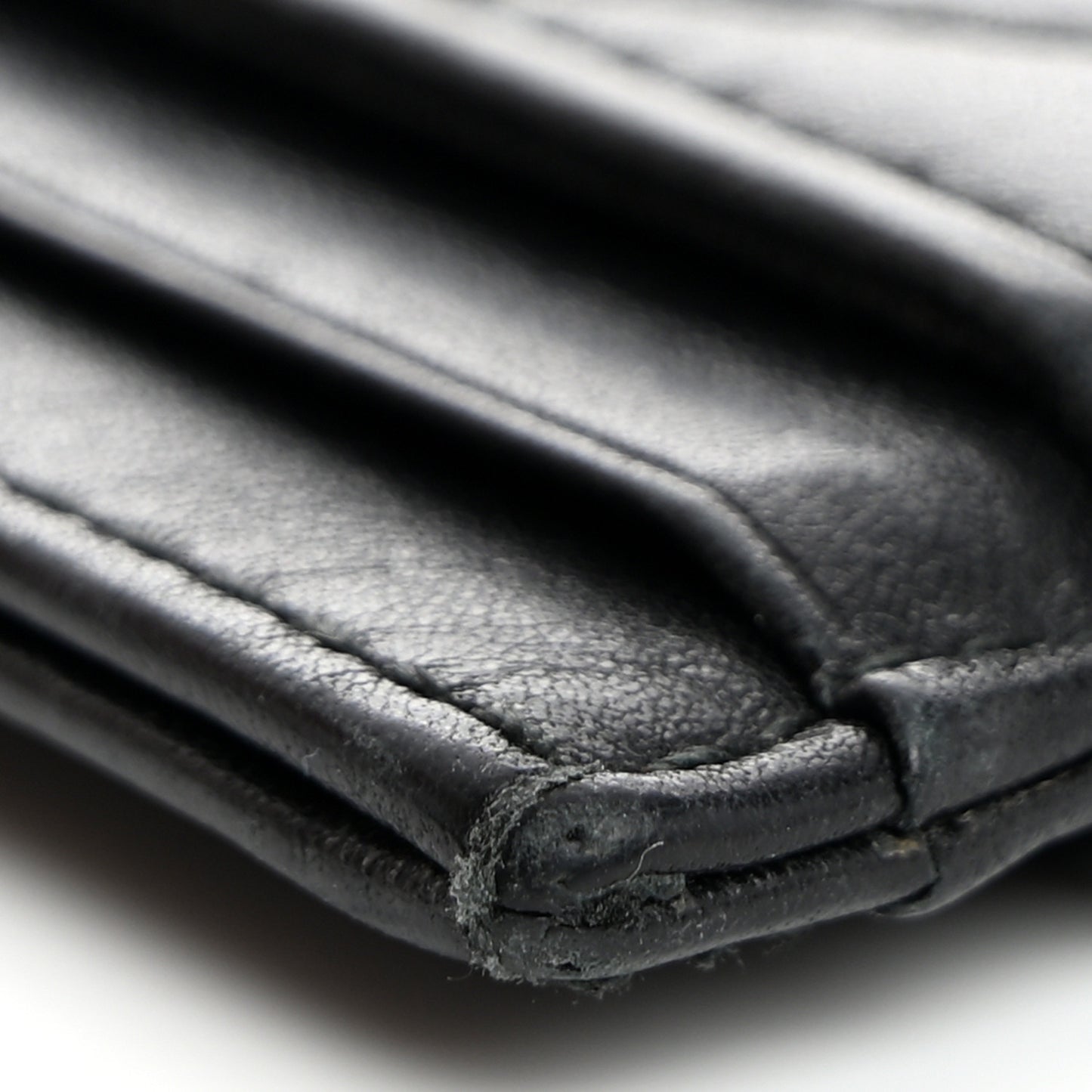 Calfskin Matelasse GG Marmont Card Holder Black