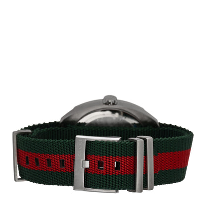 Gucci Stainless Steel Nylon 41mm GG2570 Quartz Watch Black 3 of 4