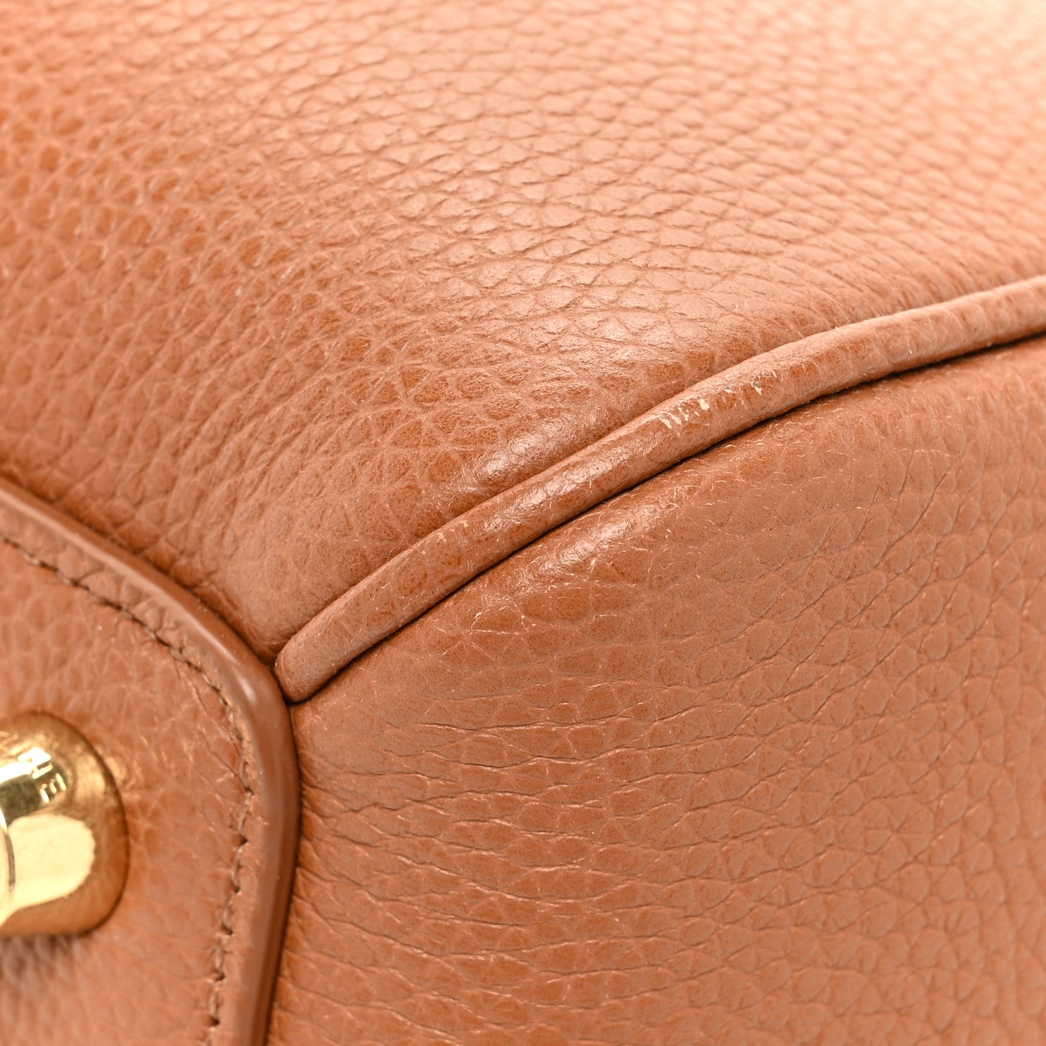 Celine Grained Calfskin Classique 16 Top Handle Bag Tan 13 of 13