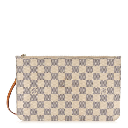 Louis Vuitton Damier Azur Neverfull MM GM Pochette Rose Ballerine 1 of 11