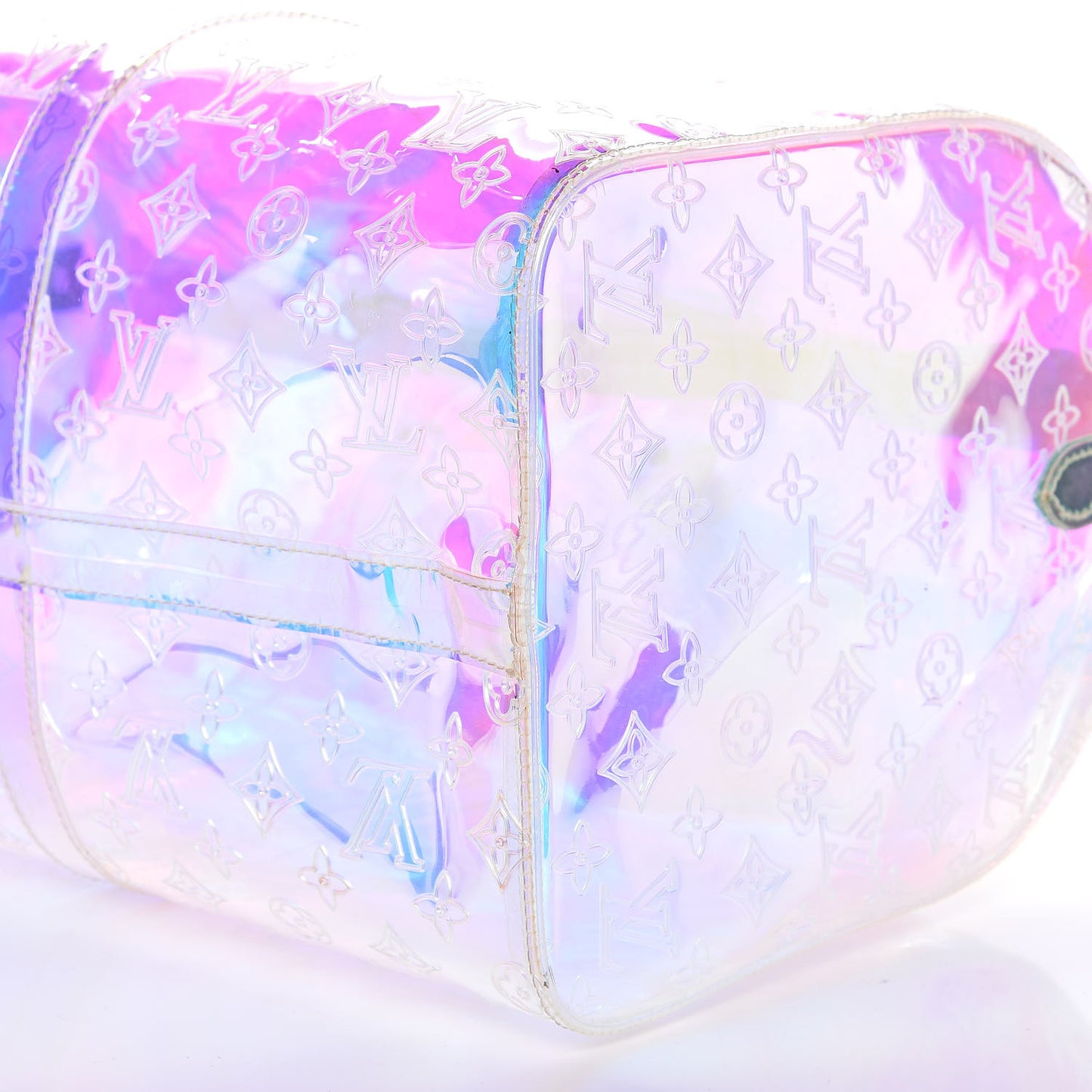 PVC Monogram Keepall Bandouliere 50 Iridescent Prism