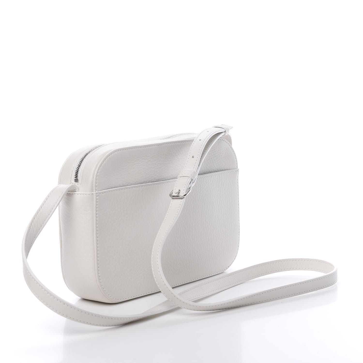 Balenciaga Calfskin Logo S Everyday Camera Bag White 2 of 9
