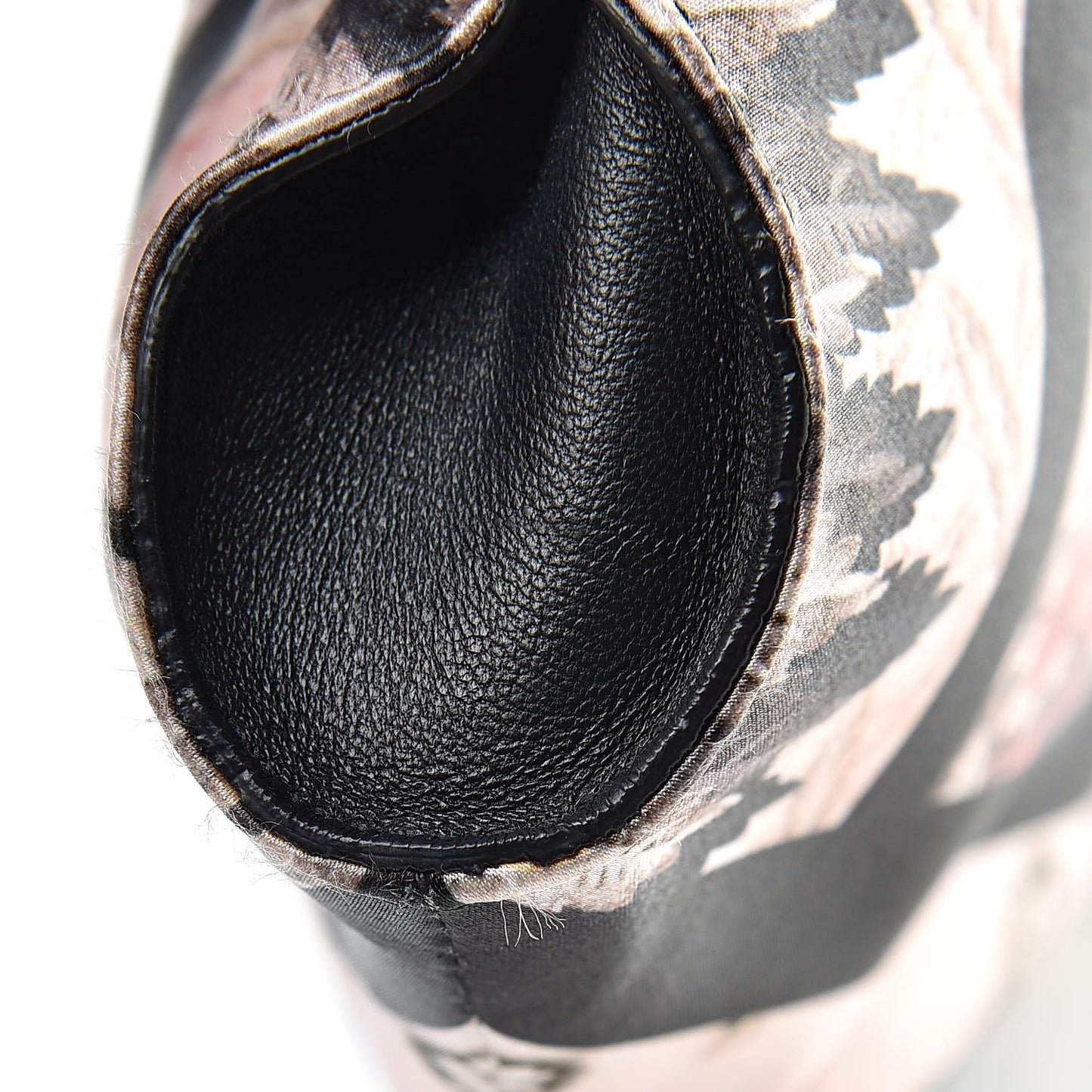 Silk Floral Print De Manta Clutch Blush