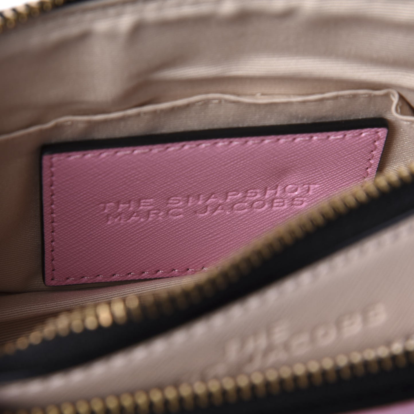Saffiano Small Snapshot Camera Bag Pink Multicolor